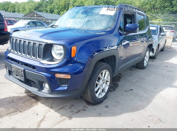 ZACNJDBBXMPM75161 2021 JEEP RENEGADE Синий Передняя левая четверть
