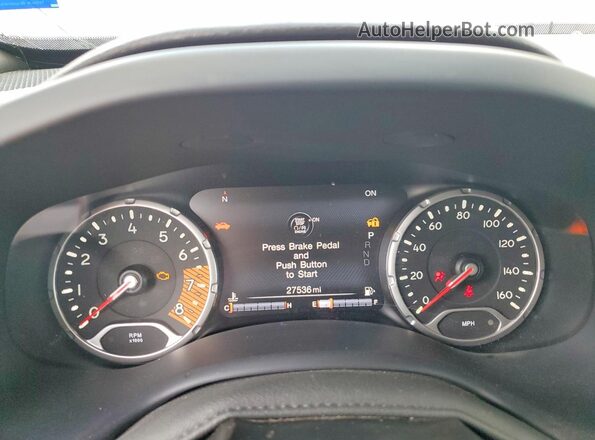 ZACNJDC11PPP23663 2023 JEEP RENEGADE White Вид щитка приладів
