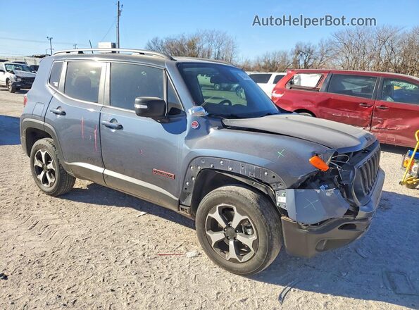 ZACNJDC12MPN18428 2021 JEEP RENEGADE Blue Передня права чверть