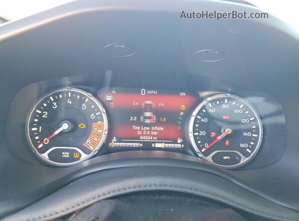 ZACNJDC12MPN18428 2021 JEEP RENEGADE Blue Вид щитка приладів