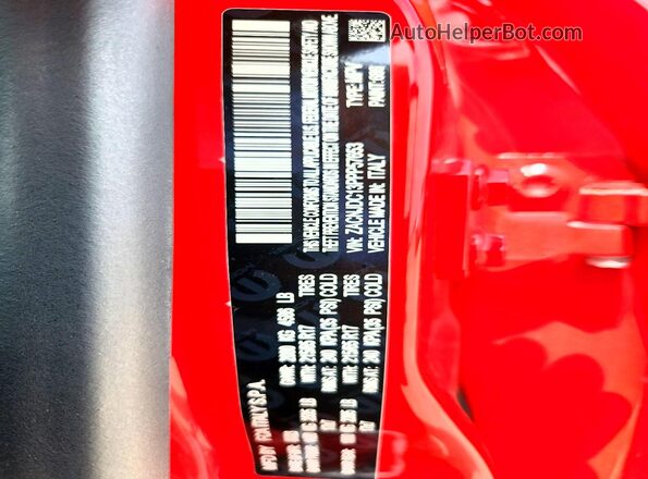 ZACNJDC13PPP57653 2023 JEEP RENEGADE Red VIN կոդի պիտակի տեսք