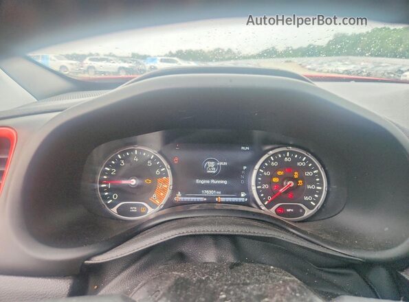 ZACNJDC16MPM08434 2021 JEEP RENEGADE Red Instrument cluster view