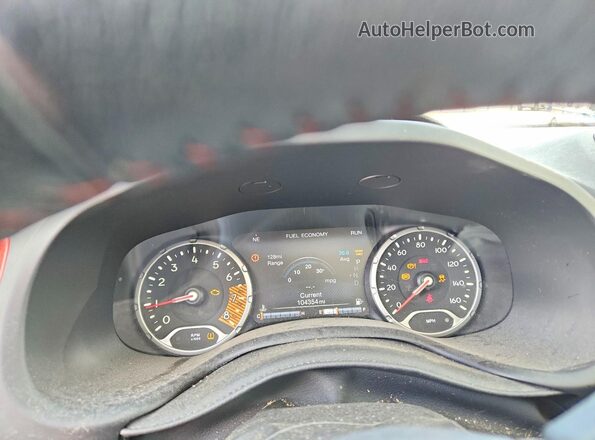 ZACNJDC17MPM92487 2021 JEEP RENEGADE Turquoise ხელსაწყოთა პანელის ხედი