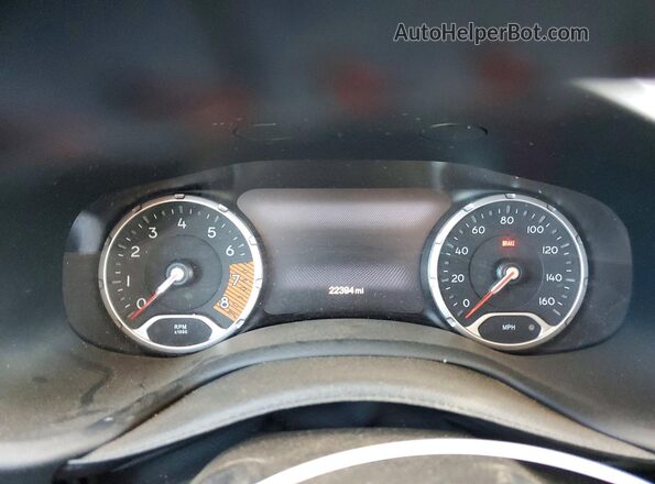 ZACNJDC18MPM14512 2021 JEEP RENEGADE White Widok zestawu wskaźników