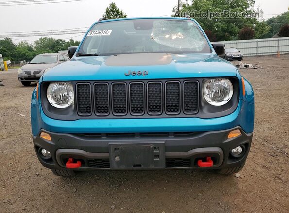ZACNJDC18NPN56814 2022 JEEP RENEGADE Turquoise Вид спереду