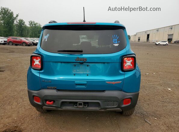 ZACNJDC18NPN56814 2022 JEEP RENEGADE Turquoise Вид ззаду
