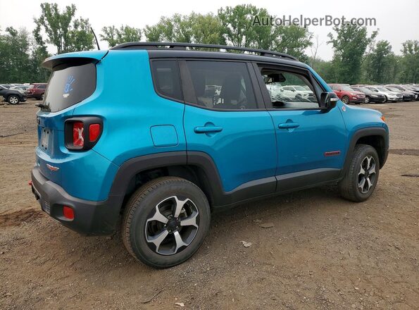 ZACNJDC18NPN56814 2022 JEEP RENEGADE Turquoise Задня права чверть