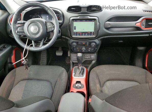 ZACNJDC18NPN56814 2022 JEEP RENEGADE Turquoise Вид панелі приладів