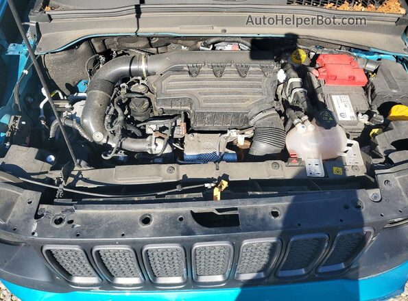 ZACNJDC18NPN79560 2022 JEEP RENEGADE Turquoise ძრავის განყოფილების ხედი