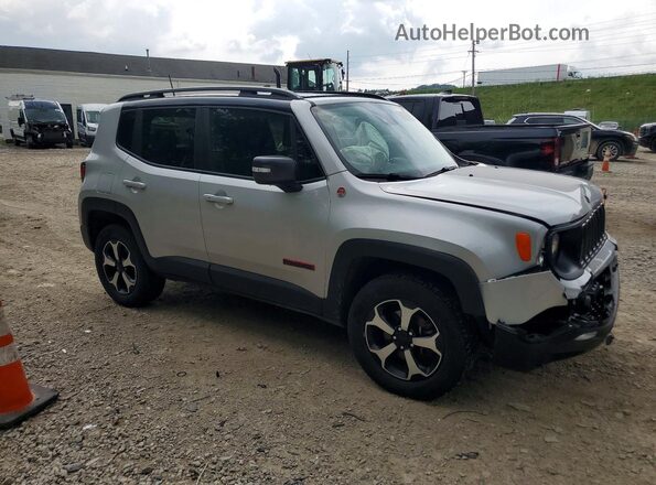 ZACNJDC1XMPN35770 2021 JEEP RENEGADE Серебряный Передняя правая четверть