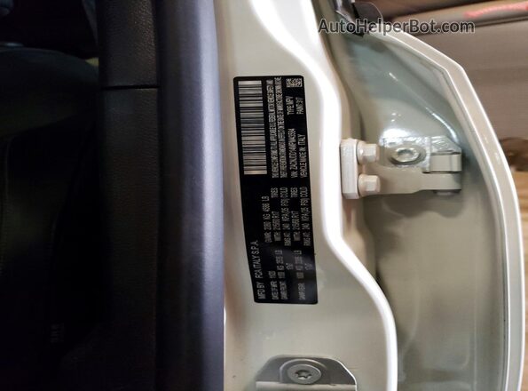 ZACNJDD14MPM43584 2021 JEEP RENEGADE White Widok naklejki z numerem VIN
