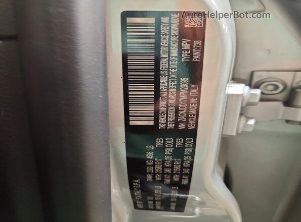 ZACNJDD17MPM29095 2021 JEEP RENEGADE Silver Widok naklejki z numerem VIN