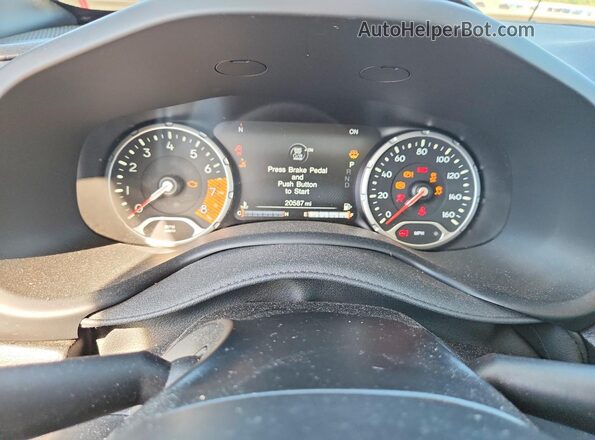 ZACNJDD17PPP26632 2023 JEEP RENEGADE Gray ხელსაწყოთა პანელის ხედი