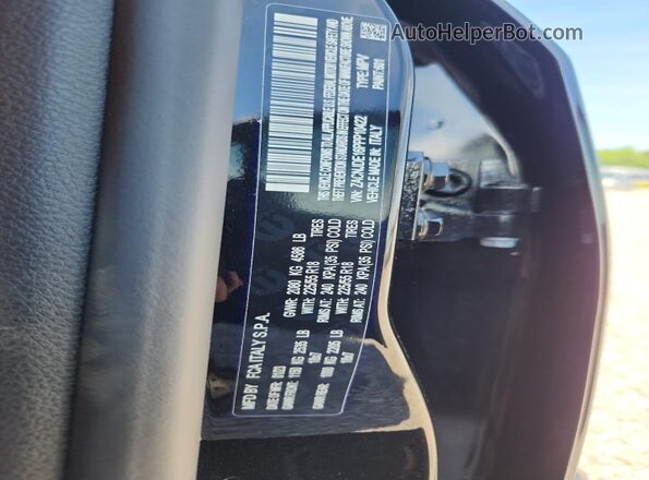 ZACNJDE16PPP10422 2023 JEEP RENEGADE Черный Вид наклейки с VIN-кодом