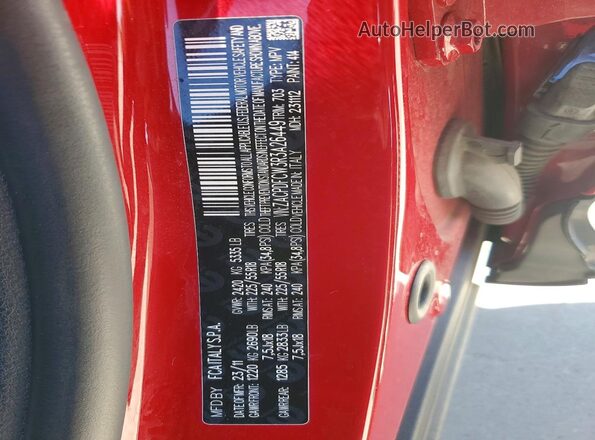 ZACPDFCW3R3A26449 2024 DODGE OTHER Red სალონის 360-გრადუსიანი ხედი
