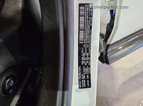 ZACPDFCW4R3A29974 2024 DODGE OTHER White Սալոնի 360 աստիճան տեսք