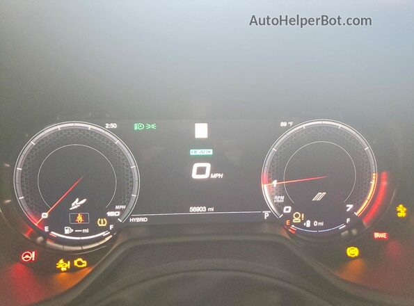ZACPDFCWXR3A26464 2024 DODGE OTHER Black ხელსაწყოთა პანელის ხედი