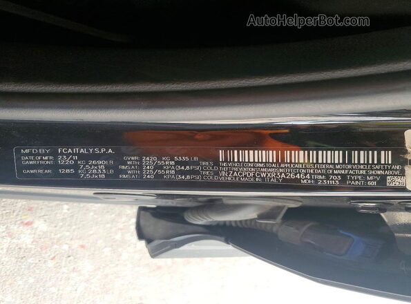 ZACPDFCWXR3A26464 2024 DODGE OTHER Black სალონის 360-გრადუსიანი ხედი
