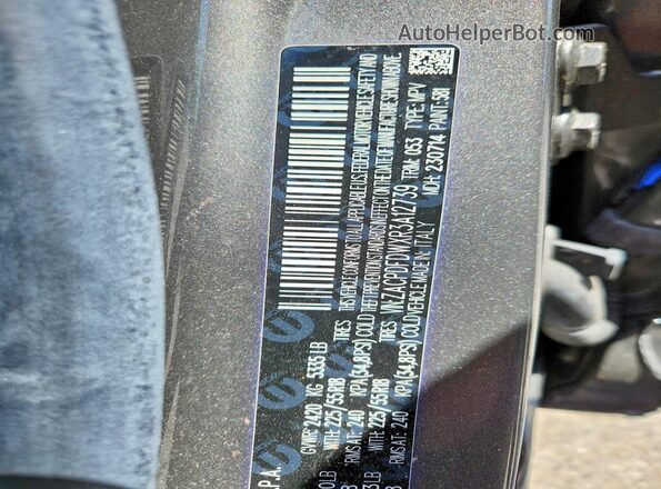 ZACPDFDWXR3A12739 2024 DODGE OTHER Gray Vista de la etiqueta del VIN