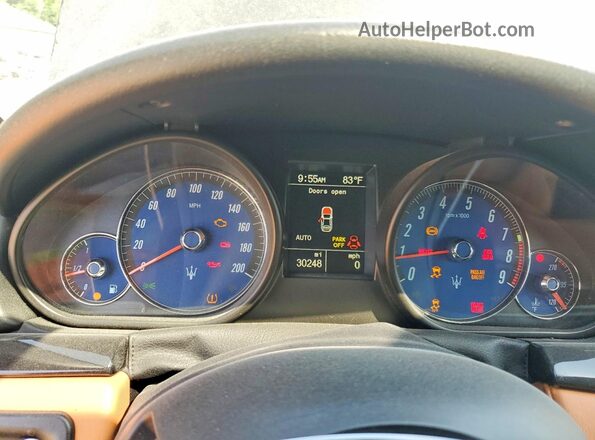 ZAM45VMA1J0291849 2018 MASERATI GRANTURISM Black Instrument cluster view