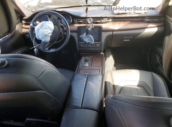 ZAM56RPA7H1252546 2017 MASERATI QUATTROPOR Gray Widok deski rozdzielczej