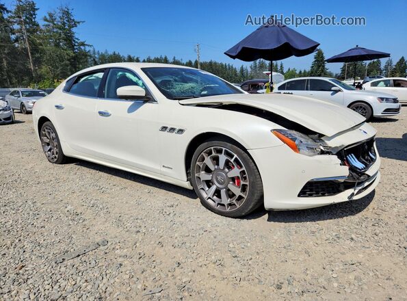 ZAM56RRLXH1217398 2017 MASERATI QUATTROPOR White Передня права чверть