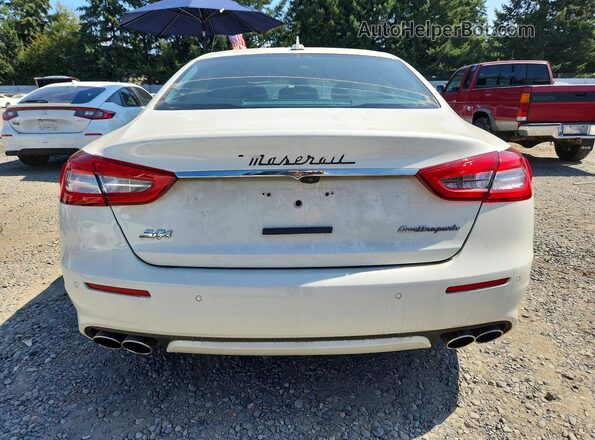 ZAM56RRLXH1217398 2017 MASERATI QUATTROPOR White Вид ззаду