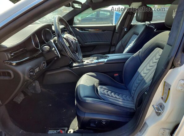 ZAM56RRLXH1217398 2017 MASERATI QUATTROPOR White Вид салону спереду