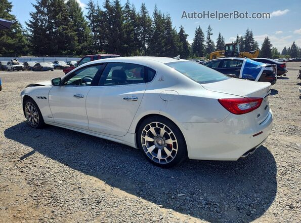 ZAM56RRLXH1217398 2017 MASERATI QUATTROPOR White Задня ліва чверть