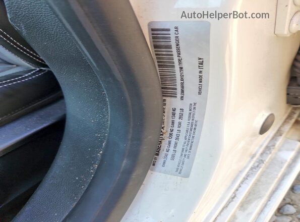ZAM56RRLXH1217398 2017 MASERATI QUATTROPOR White Вид підкапотного простору