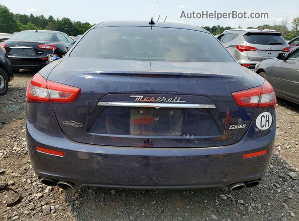 ZAM57RSA0G1175554 2016 MASERATI GHIBLI Blue Հետևի տեսք