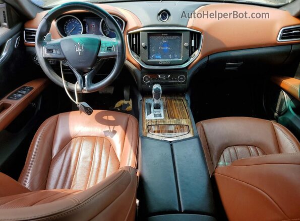 ZAM57RSA0G1175554 2016 MASERATI GHIBLI Blue Առջևի վահանակի տեսք