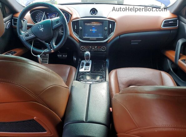 ZAM57RSA7G1185238 2016 MASERATI GHIBLI Blue Dashboard view