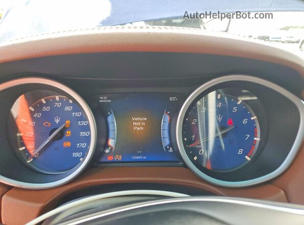 ZAM57RSA7G1185238 2016 MASERATI GHIBLI Blue Instrument cluster view