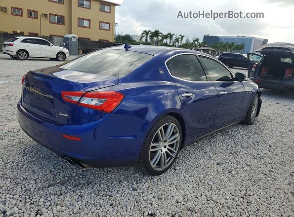 ZAM57RSA7G1185238 2016 MASERATI GHIBLI Blue Rear right