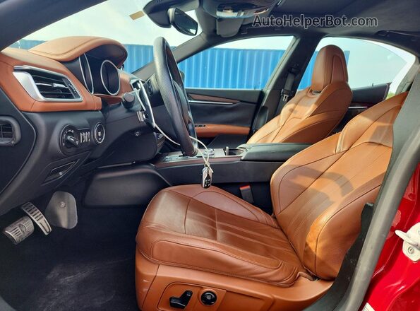ZAM57RSS0H1248710 2017 MASERATI GHIBLI Red Vista interior delantera