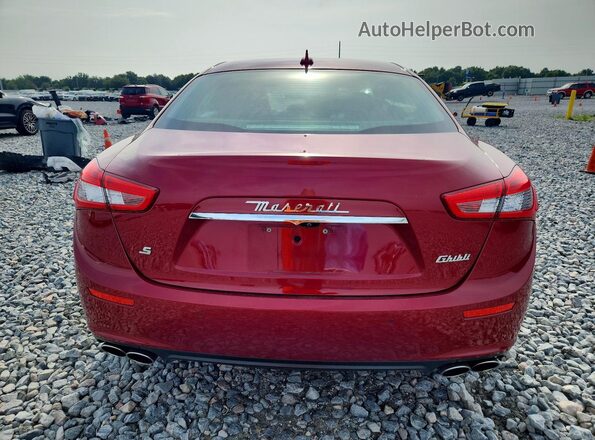 ZAM57RSS0H1248710 2017 MASERATI GHIBLI Red Vista trasera