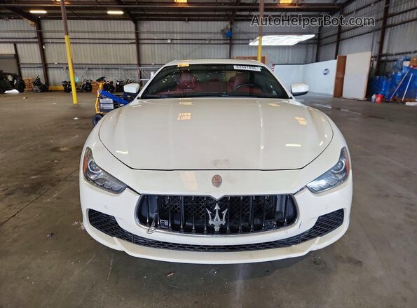 ZAM57RSS1H1212749 2017 MASERATI GHIBLI White Widok z przodu