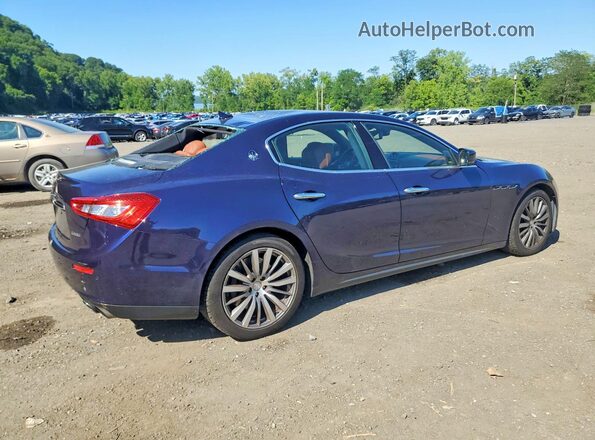 ZAM57RTA0G1167694 2016 MASERATI GHIBLI Blue Trasero derecho