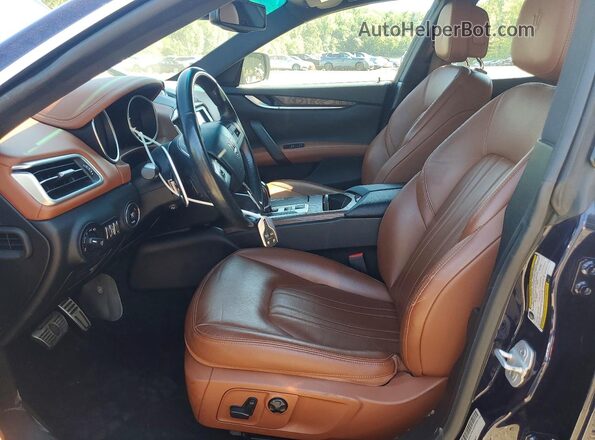 ZAM57RTA0G1167694 2016 MASERATI GHIBLI Blue Vista interior delantera