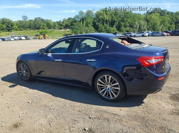 ZAM57RTA0G1167694 2016 MASERATI GHIBLI Blue Trasero izquierdo