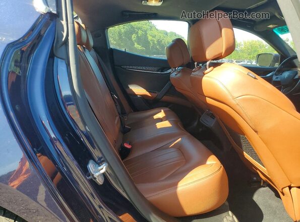 ZAM57RTA0G1167694 2016 MASERATI GHIBLI Blue Vista de los asientos traseros