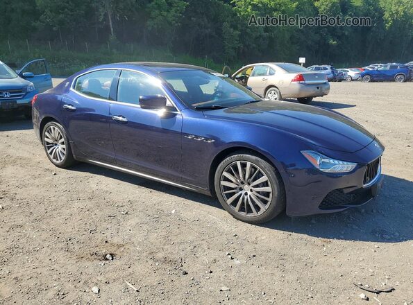 ZAM57RTA0G1167694 2016 MASERATI GHIBLI Blue Delantero derecho
