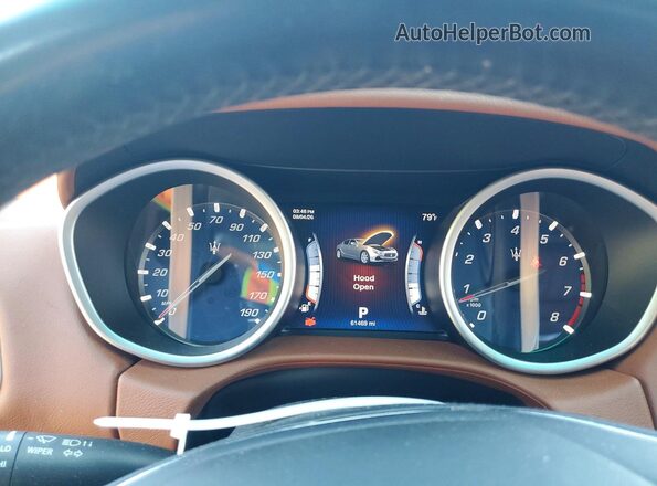 ZAM57RTA0G1167694 2016 MASERATI GHIBLI Blue Vista del cuadro de instrumentos