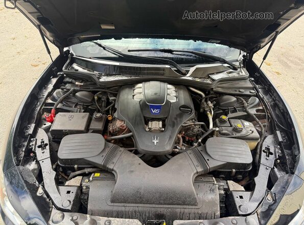 ZAM57RTA1G1176310 2016 MASERATI GHIBLI Black Вид салону спереду