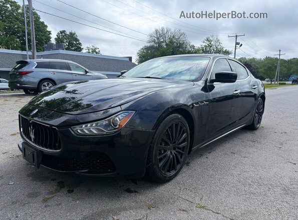 ZAM57RTA1G1176310 2016 MASERATI GHIBLI Black Задня ліва чверть