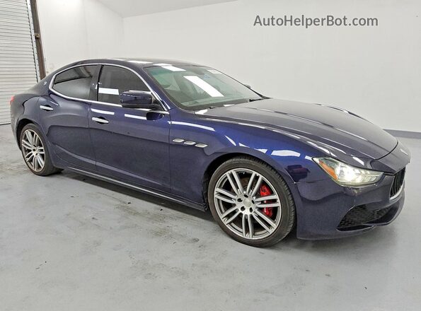 ZAM57RTA2G1183833 2016 MASERATI GHIBLI Blue წინა მარჯვენა