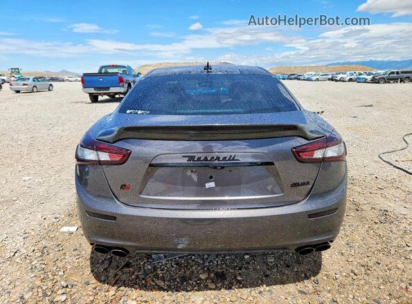 ZAM57RTA2H1224138 2017 MASERATI GHIBLI Gray Вид ззаду