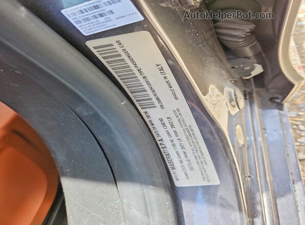 ZAM57RTA2H1224138 2017 MASERATI GHIBLI Gray Вид підкапотного простору