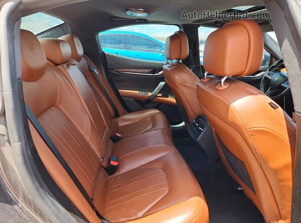 ZAM57RTA2H1224138 2017 MASERATI GHIBLI Gray Вид задніх сидінь
